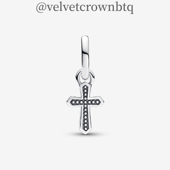 Pandora Pandora ME Sparkling Cross Mini Dangle Charm - Picture 2 of 5